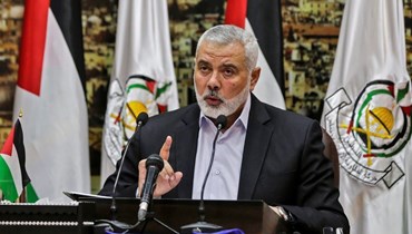 إسماعيل هنية، رئيس المكتب السياسي لحركة "حماس" في غزة. 