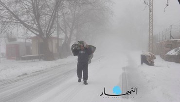 الثلوج في لبنان (أرشيفيّة). 