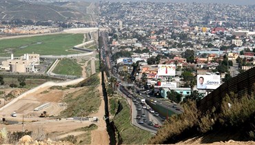 الحدود بين  الولايات المتحدة والمكسيك. 