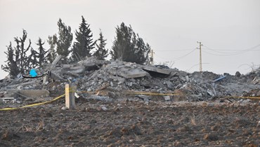 آثار الغارة الإسرائيلية على بعلبك (حسام شبارو).