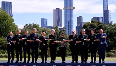 صورة تذكارية في القمة الخاصة الخمسين لآسيان وأوستراليا في ملبورن (6 آذار 2024 - أ ف ب).