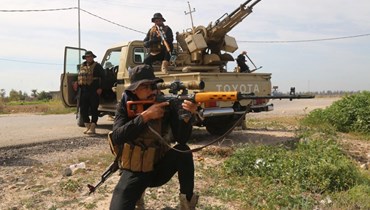 قوات عراقية تشارك في عملية مناهضة لتنظيم الدولة الإسلامية في المقدادية بمحافظة ديالى العراقية (10 آذار 2024، أ ف ب).