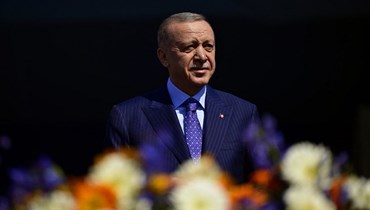 الرئيس التركي وزعيم حزب العدالة والتنمية رجب طيب أردوغان يحضر تجمعًا انتخابيًا في إسطنبول في 24 آذار 2024، قبل الانتخابات البلدية (31 آذار - أ ف ب).