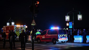 من مكان الحادث في مدينة بوردو الفرنسية (أ ف ب).