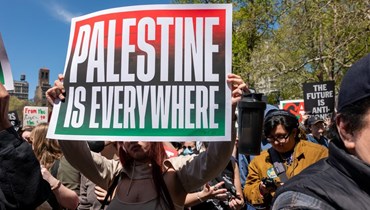 احتجاجات مؤيّدة للفلسطينيين في الجامعات الأميركية (أ ف ب).