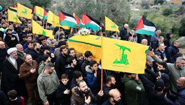 تشييع عنصر في "حزب الله". 
