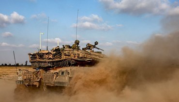 دبابة إسرائيلية في قطاع غزة (أ ف ب).