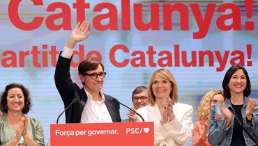 من الانتخابات في كاتالونيا (أ ف ب).