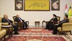 أمين عام "حزب الله" السيد حسن نصر الله مع وفد من "حماس".