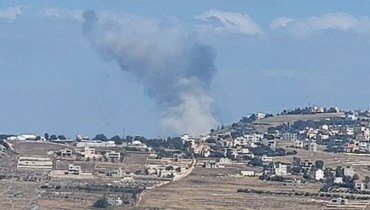 غارة إسرائيليّة على ميس الجبل جنوبي لبنان.