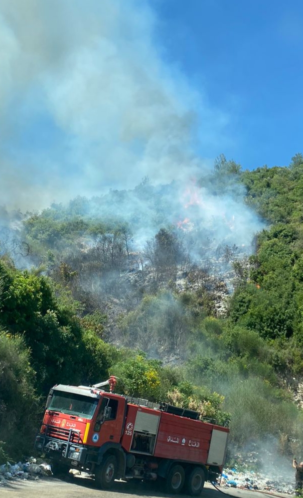 مكبات عشوائية تلهب أحراج بزال العكارية