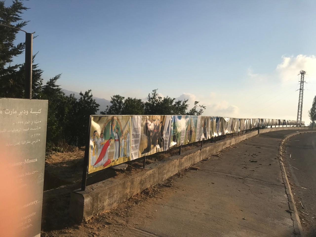 بالصور- الاستعدادات الإهدنية تسابق موعد تطويب الدويهي غدا... تمثال لمؤسسي الرهبانيات وقداسا شكر