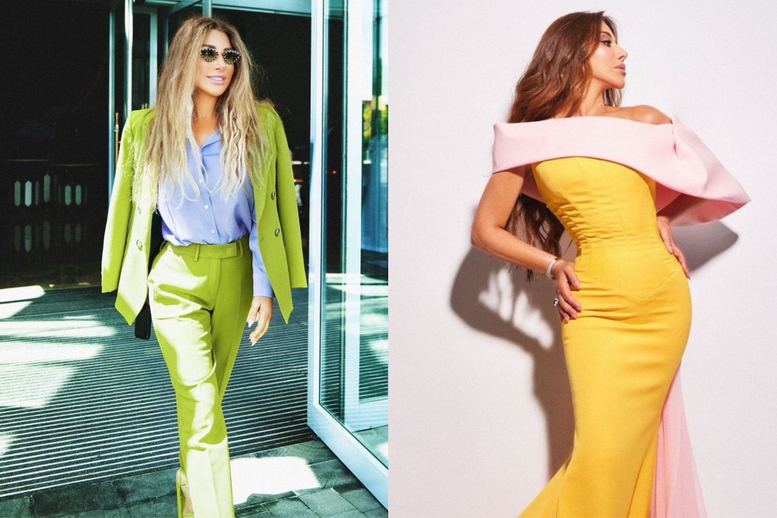 نجوى كرم تتألق بالشعر الأشقر في السعودية (صور)