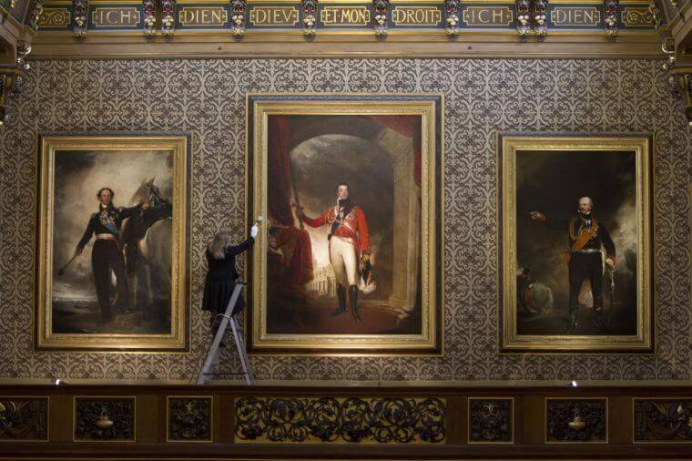 waterloo at windsor 1815 2015 exhibition by the royal collection trust at windsor castle berkshire britain 28 jan 2015
